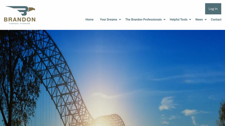 Screenshot of the Brandon Financial Planning, INC. website