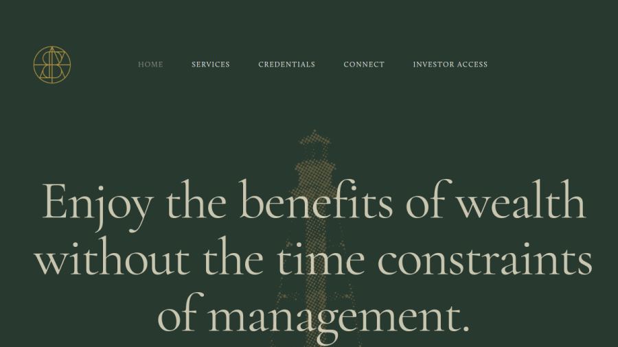 Screenshot of the Brazos Capital website
