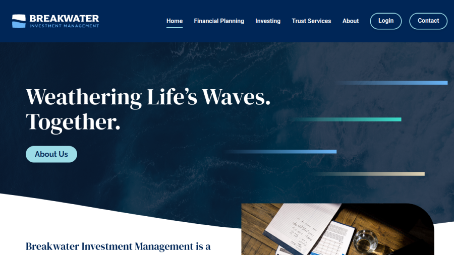 Screenshot of the Breakwater Investment Management website