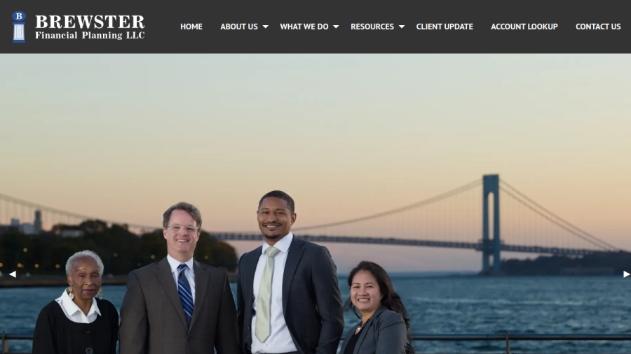 Screenshot of the Brewster Financial Planning LLC website