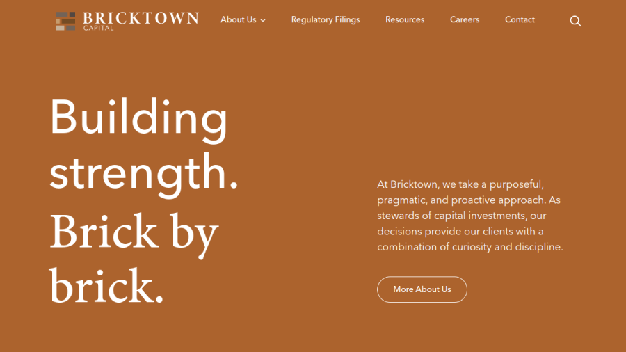 Screenshot of the Bricktown Capital, LLC website