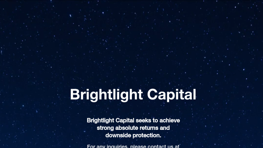 Screenshot of the Brightlight Capital website