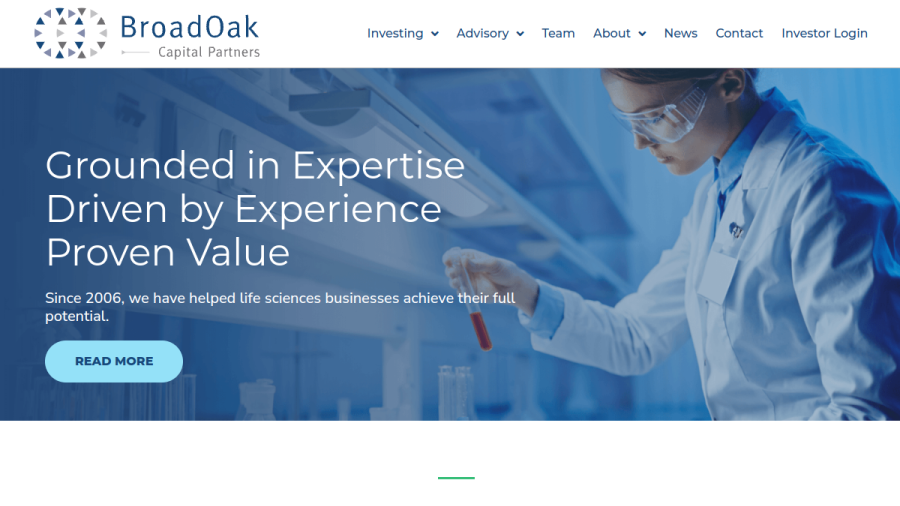 Screenshot of the Broadoak Asset Management, LLC website