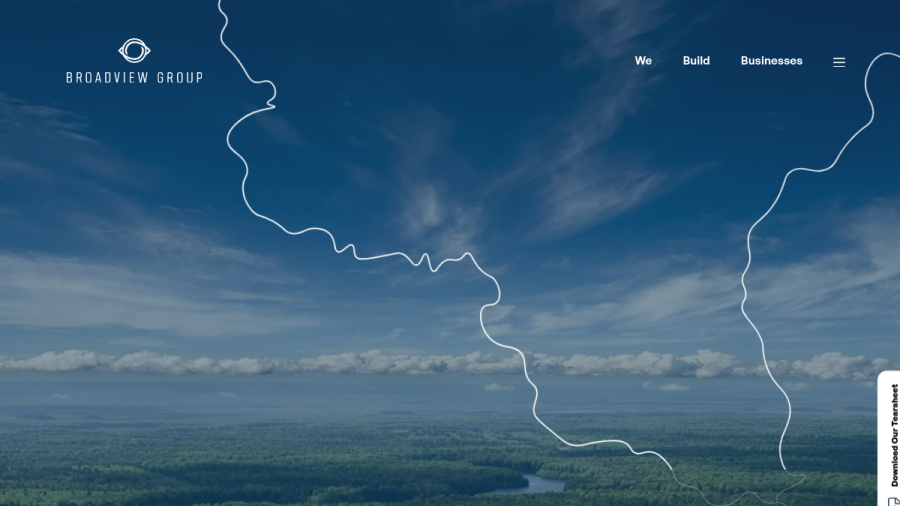 Screenshot of the Broadview Management, LLC website