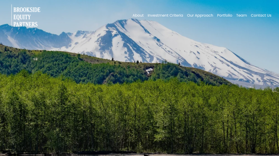 Screenshot of the Brookside Equity Partners LLC website