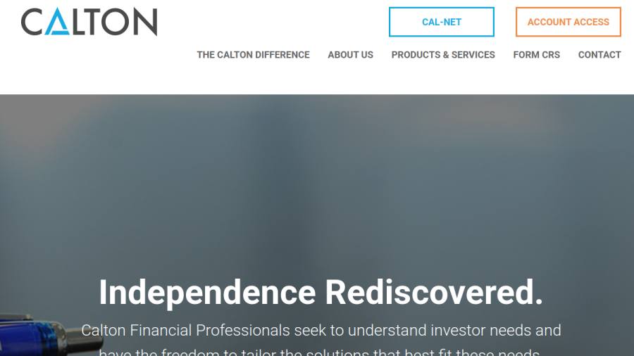 Screenshot of the Calton & Associates, INC. website