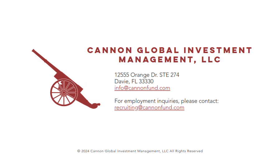 Screenshot of the Cannon Global Investment Management, LLC website