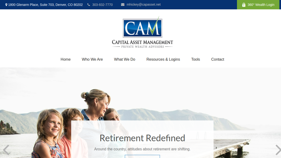 Screenshot of the Capital Asset Management, LLC website