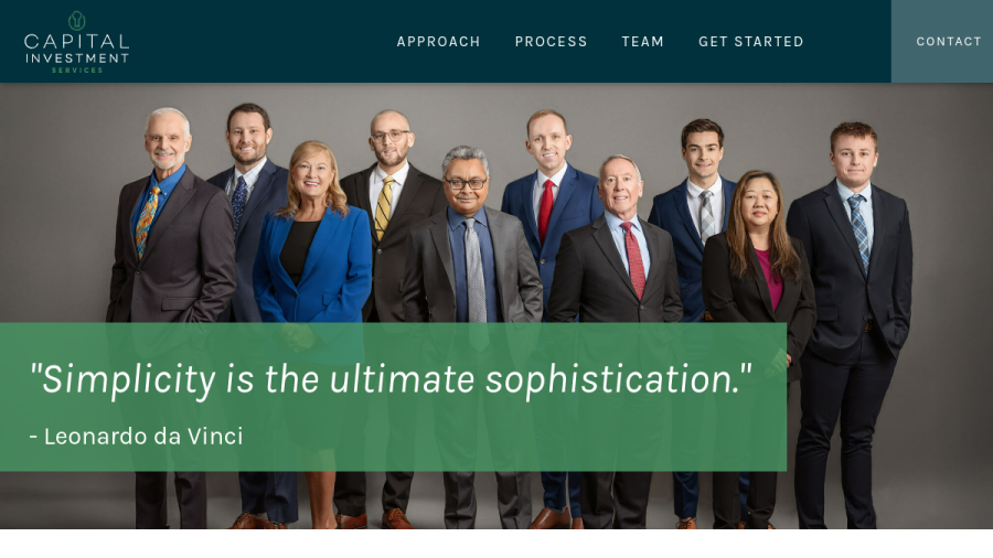Screenshot of the Capital Investment Services Of America INC website