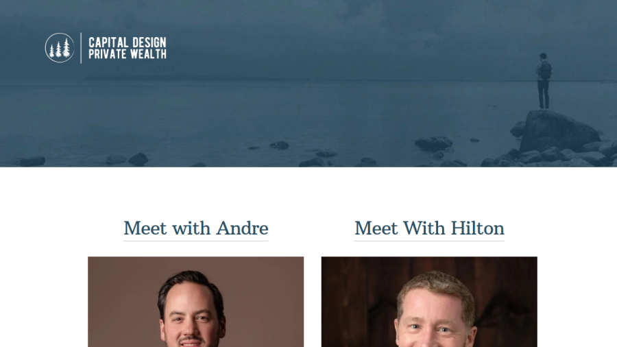 Screenshot of the Capital Design Private Wealth LLC website