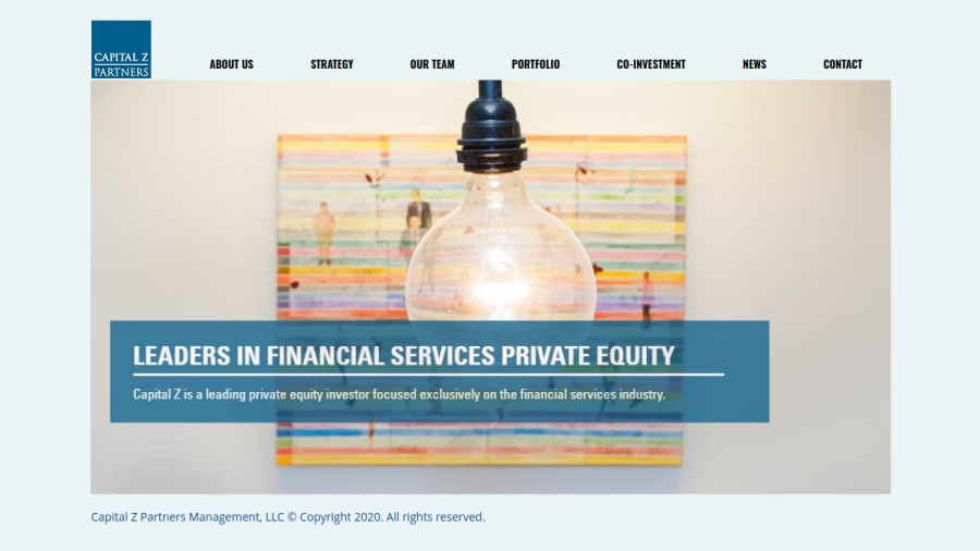 Screenshot of the Capital Z Partners Management, LLC website