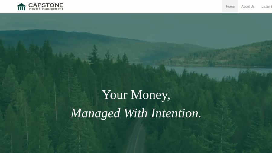 Screenshot of the Capstone Wealth Management Corp. website