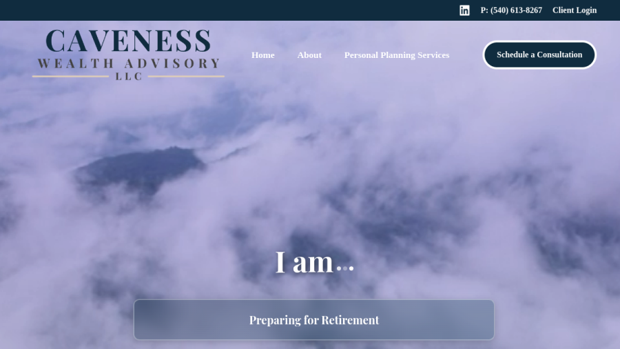 Screenshot of the Concord Wealth Partners website