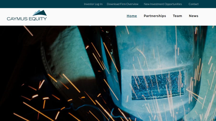 Screenshot of the Caymus Equity Partners, LLC website