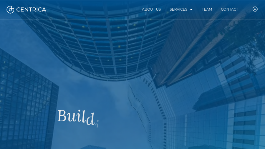 Screenshot of the Centrica Wealth Management website