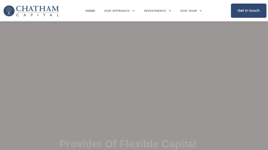 Screenshot of the Chatham Capital website