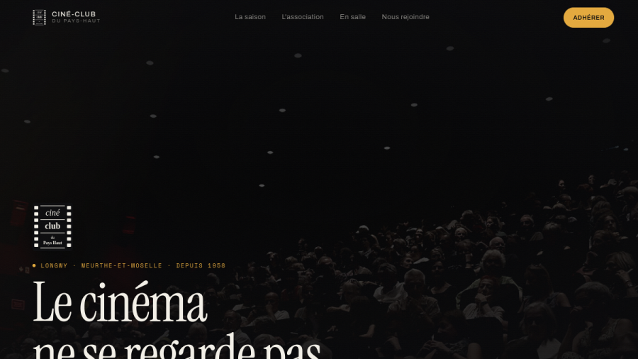 Site web créé pour Ciné-Club du Pays Haut