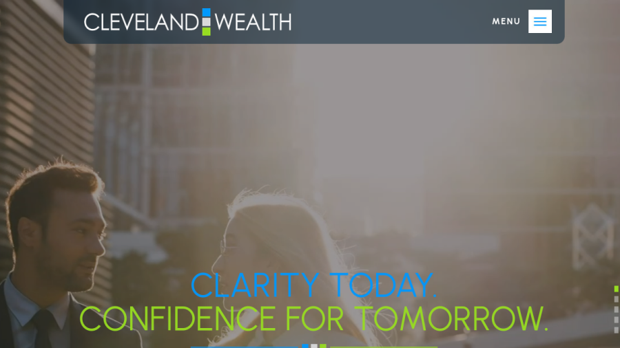 Screenshot of the Cleveland Wealth, LLC website