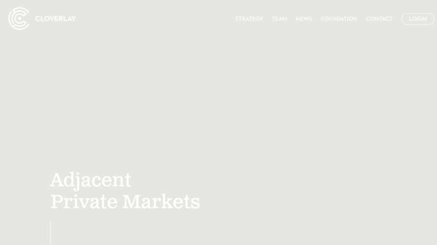 Screenshot of the Cloverlay Investment Management, LLC website
