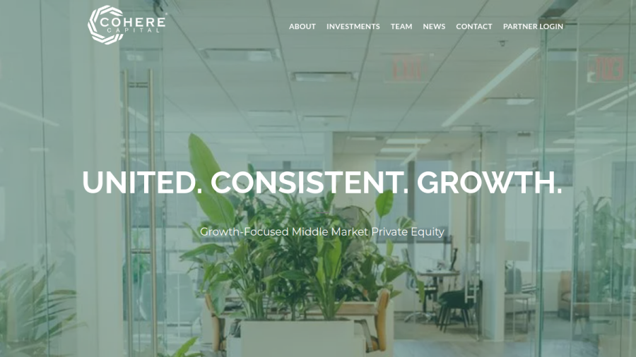 Screenshot of the Cohere Capital website
