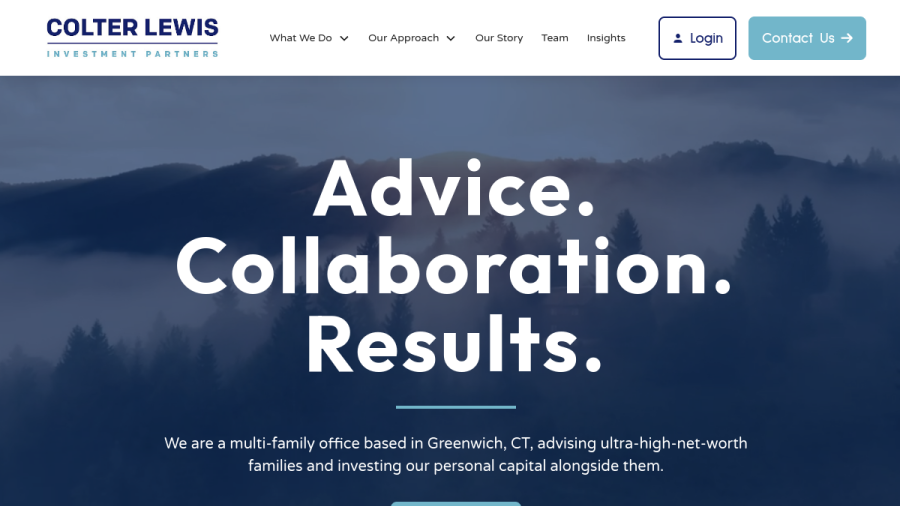 Screenshot of the Colter Lewis Investment Partners, LLC website