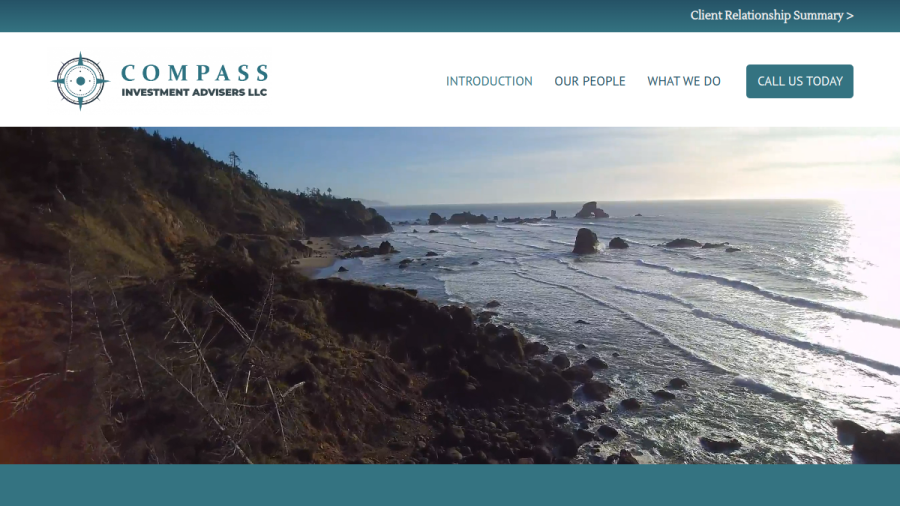 Screenshot of the Compass Investment Advisers, LLC website