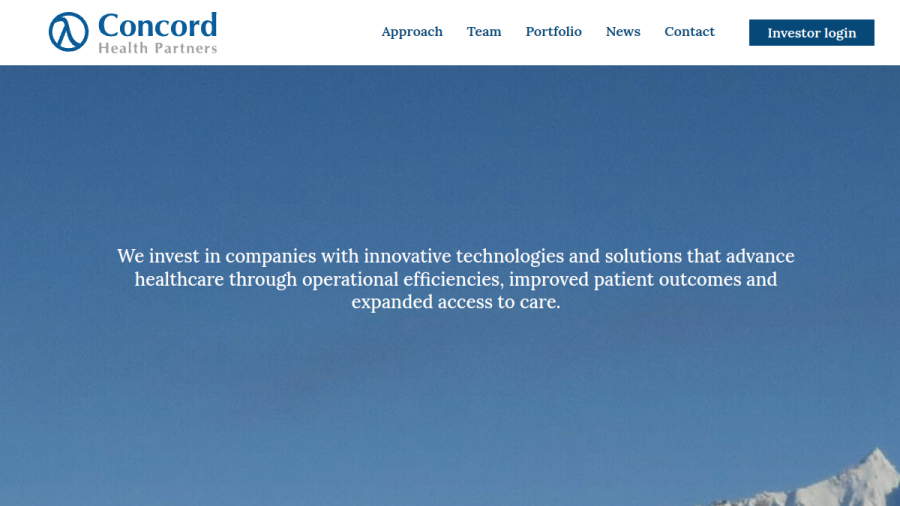 Screenshot of the Concord Management Services, LLC website