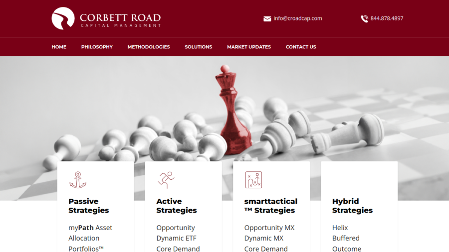 Screenshot of the Corbett Road Capital Management, LLC website