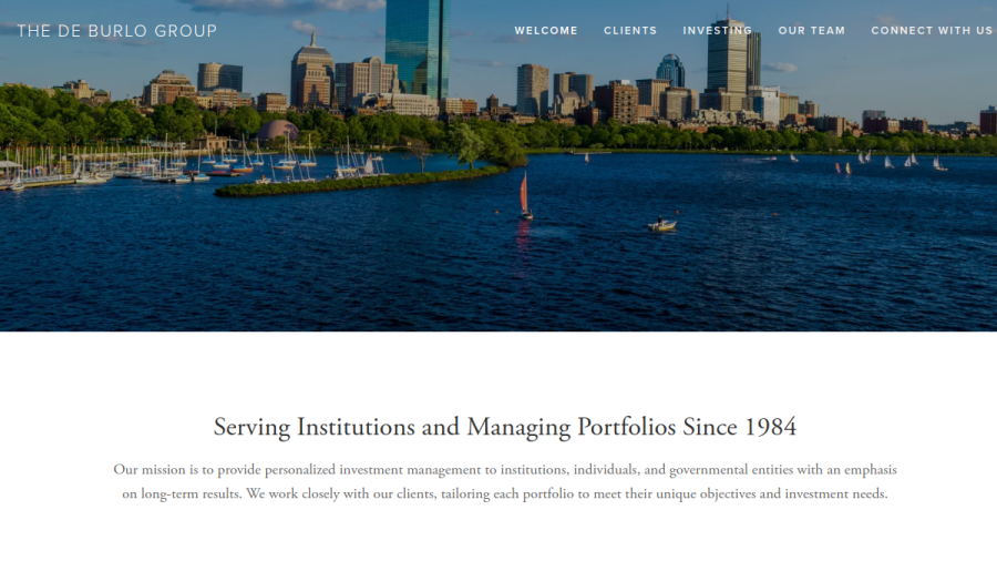 Screenshot of the The De Burlo Group, INC. website