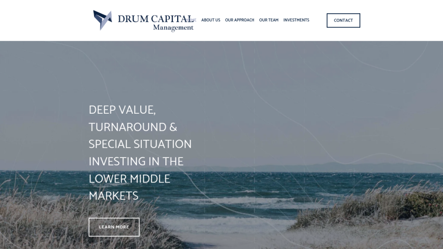 Screenshot of the Drum Capital Management LLC website