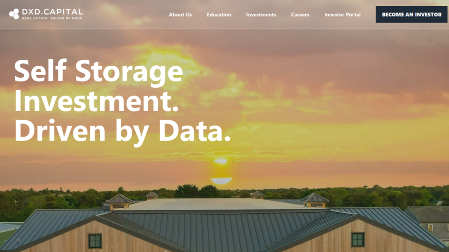 Screenshot of the Dxd Capital website