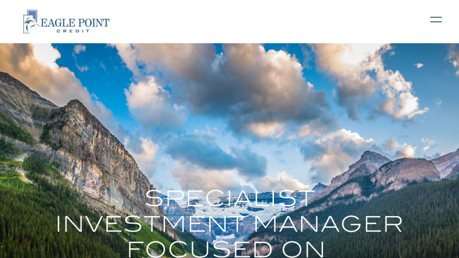 Screenshot of the Eagle Point Credit Management LLC website