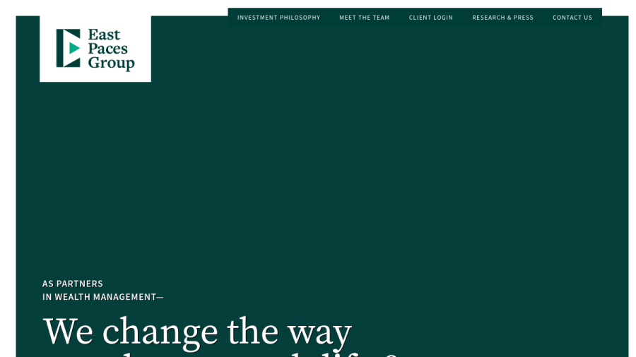 Screenshot of the Epg Wealth Management LLC website