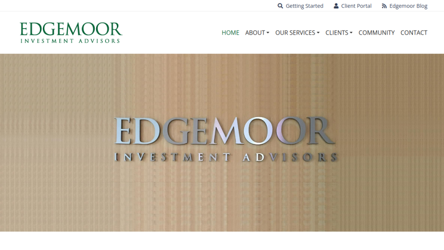Screenshot of the Edgemoor Investment Advisors, INC. website