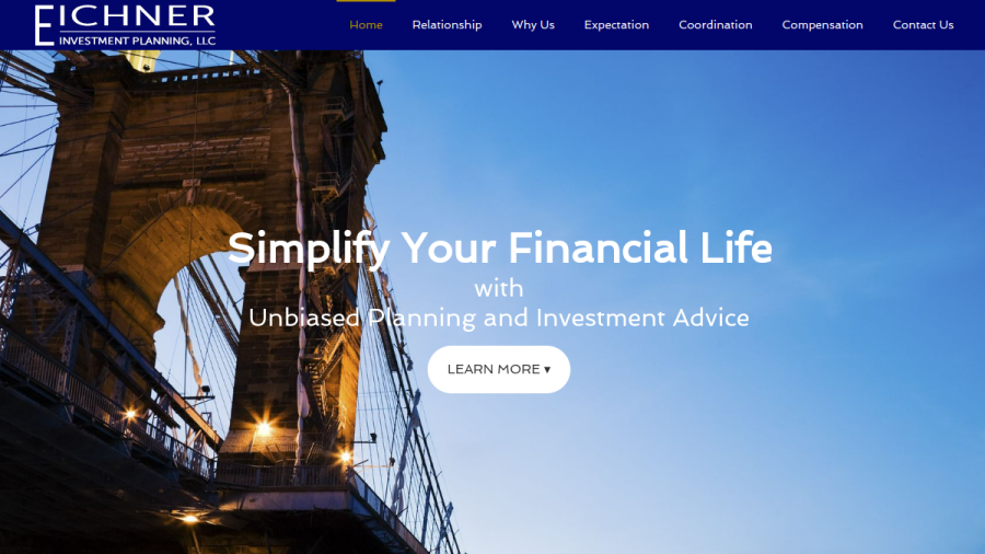 Screenshot of the Eichner Investment Planning, LLC website