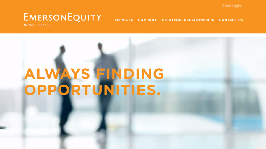Screenshot of the Emerson Equity LLC website