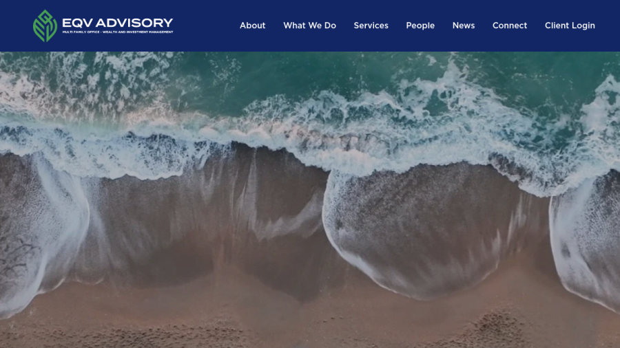 Screenshot of the Eqv Advisory, LLC website