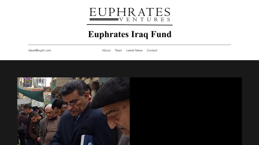 Screenshot of the Euphrates Advisors website