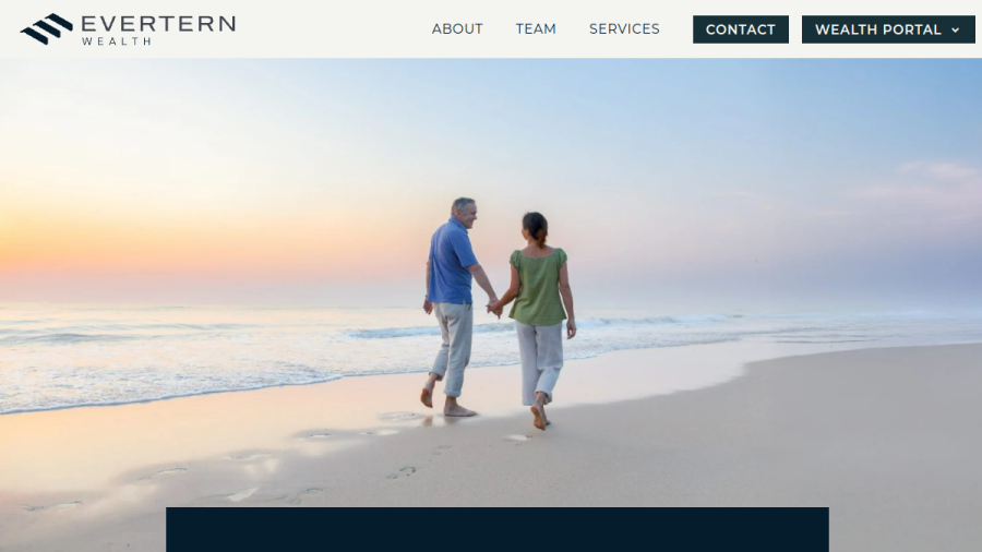 Screenshot of the Evertern Wealth, LLC website