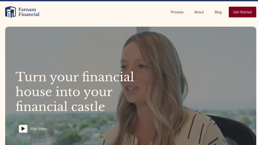 Screenshot of the Farnam Financial website