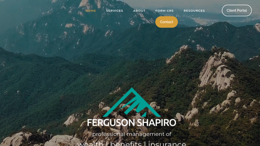 Screenshot of the Ferguson Shapiro LLC website