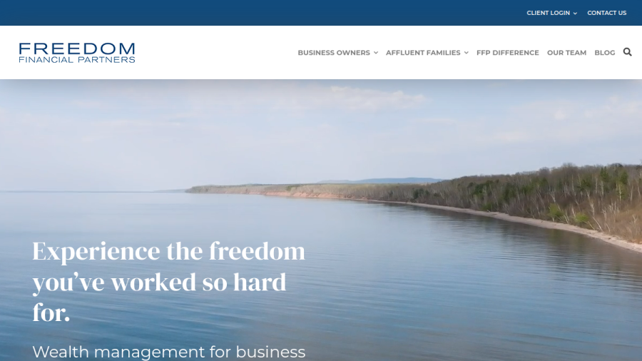 Screenshot of the Freedom Financial Partners LLC website