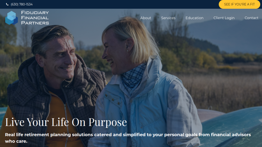 Screenshot of the Fiduciary Financial Partners, LLC website