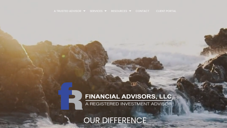 Screenshot of the Fr Financial Advisors LLC website