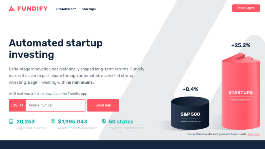 Screenshot of the Fundify Advisors LLC website