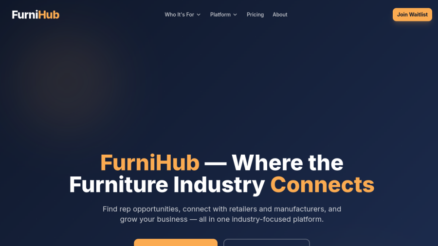 FurniHub website built by One Tap Media
