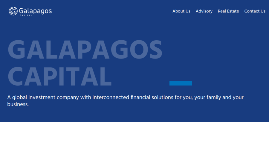 Screenshot of the Galapagos Global Capital Management LLC website