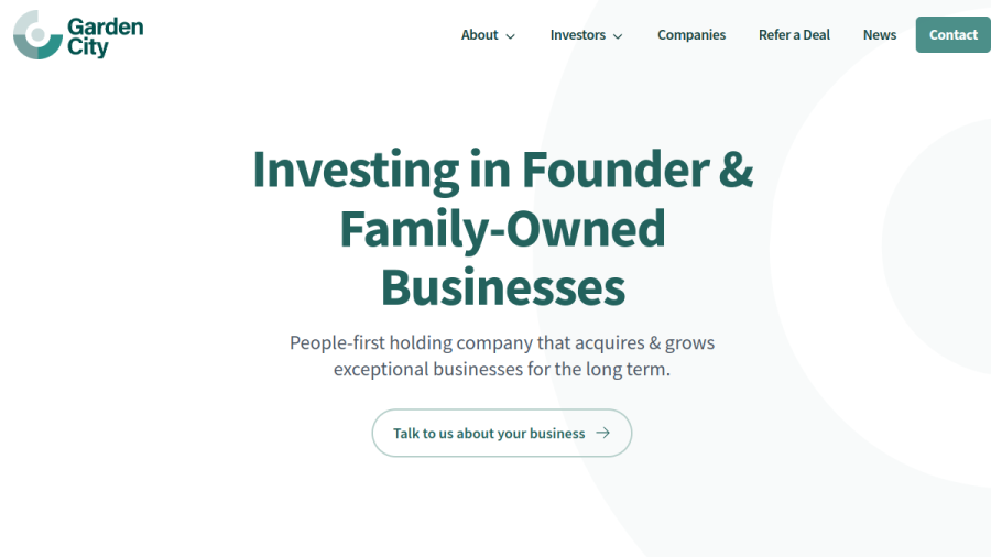 Screenshot of the Garden City Management, LLC website