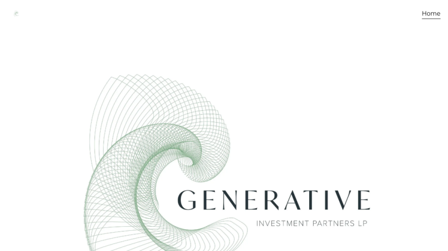 Screenshot of the Generative Investment Partners LP website