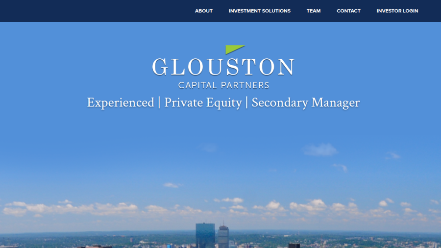 Screenshot of the Glouston Capital Partners, LLC website